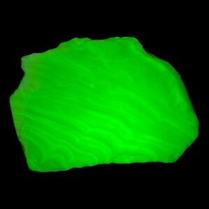 Lime Jadeite Green Multitone Layered Swirl Slag Art‎ Glass Cullet #4GX11